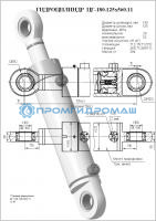 Гидроцилиндр ЦГ-180.125х560.11