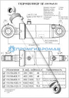 Гидроцилиндр ЦГ-110.56х900.11