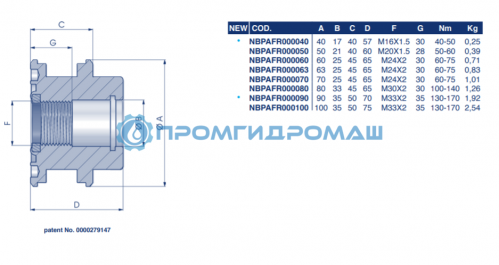 Поршень NBPAFR000063